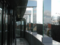 Säulenverkleidung mit Spiegeln